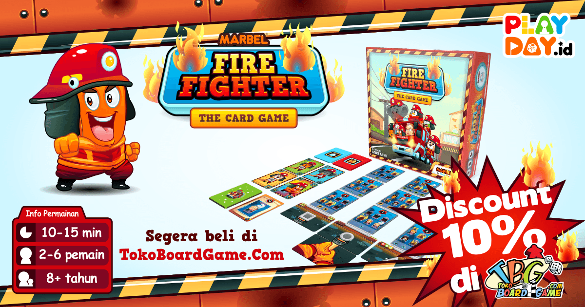 Murah Meriah! Marbel Fire Fighter Board Game Diskon 10% di TokoBoardgame.Com