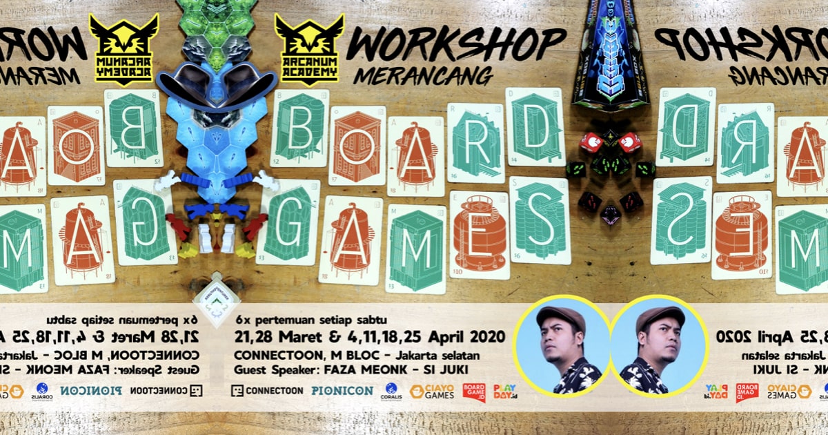 Pengen Jadi Designer Board Game? Yuk ikuti Arcanum Academy 2020