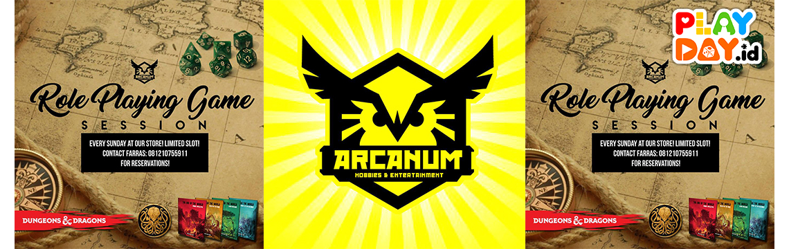 Yuk, Ikutan Arcanum Hobbies Regular Role Playing Game Session setiap Hari Minggu!