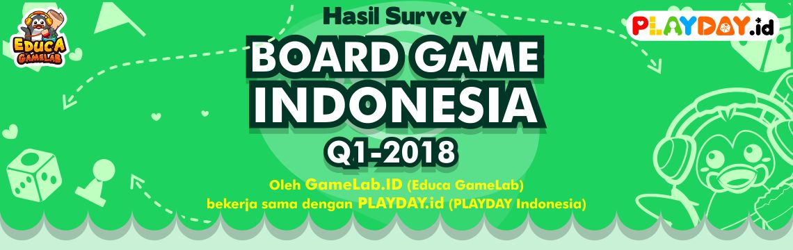 INILAH HASIL SURVEY INDUSTRI BOARD GAME INDONESIA QUATER-1 TAHUN 2018