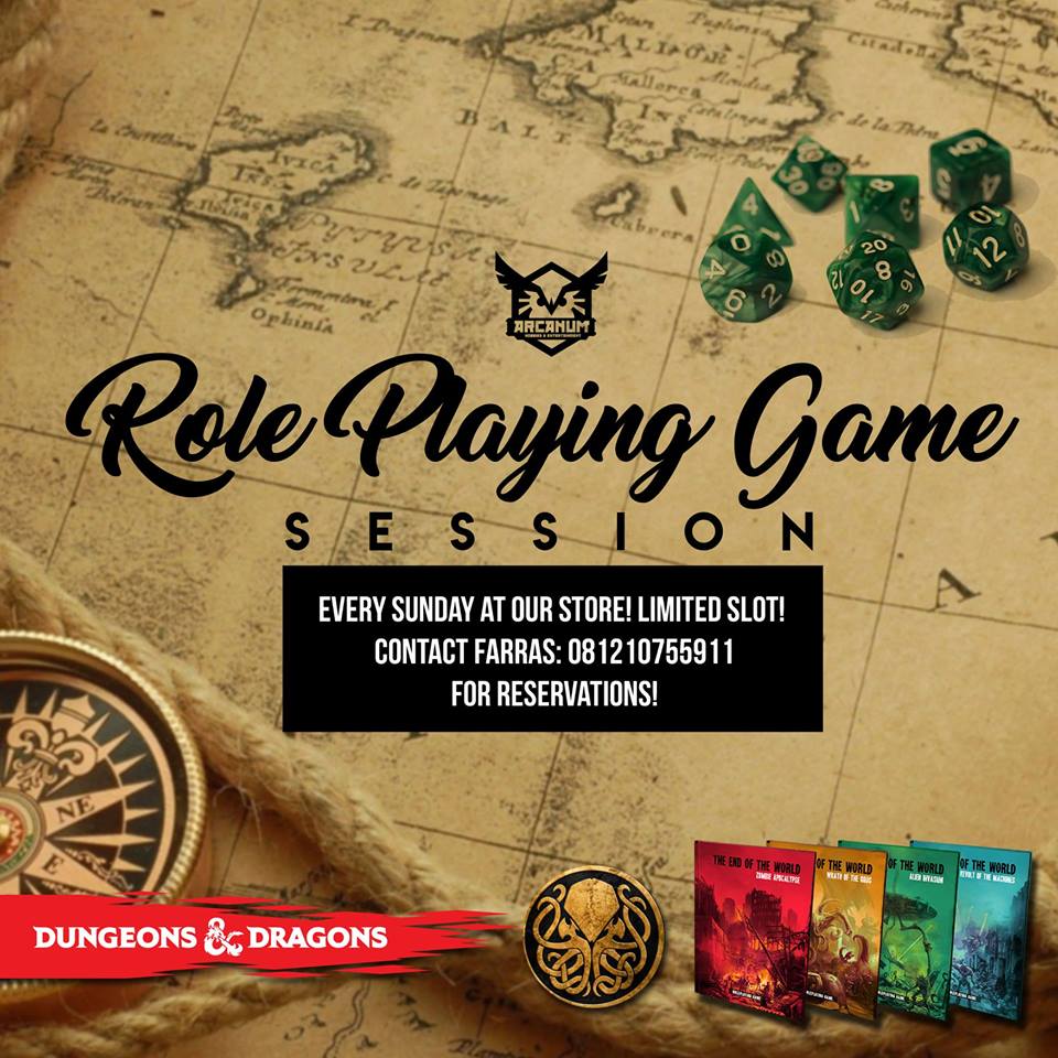 Arcanum Hobbies Regular Role Playing Game Session